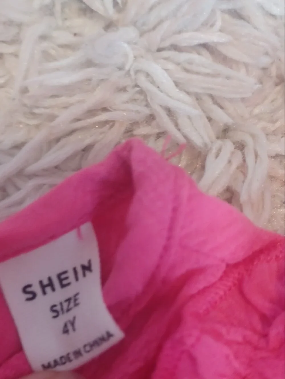 SHEIN Hot Pink Ruffle Sleeve A-Line Dress
